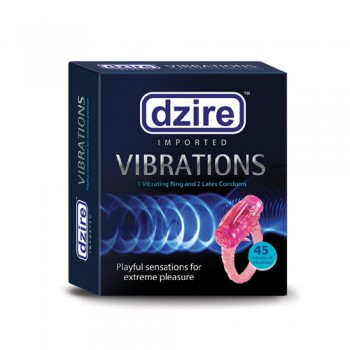 Dzire Vibration Ring And Latex Condom 